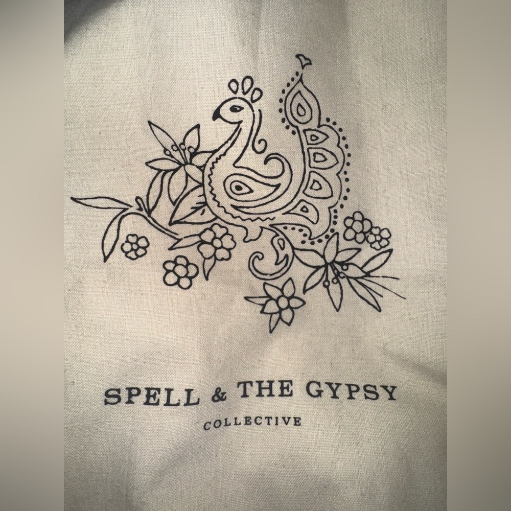 Spell Cream Drawstring Backpack Organic Cotton Li… - image 2